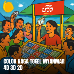 Colok Naga Togel Myanmar dengan latar penuh warna